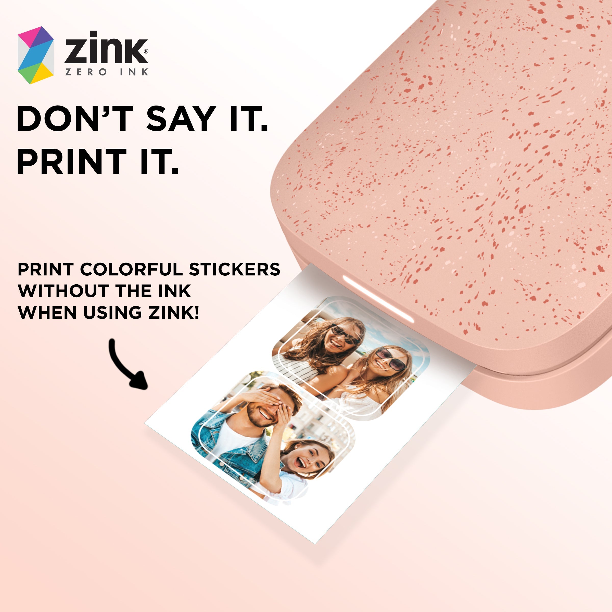 HP Sprocket 2x3” Premium Zink Pre-Cut Sticker Photo Paper, 30 Sheets, Compatible with HP Sprocket Photo Printers hpsprocket