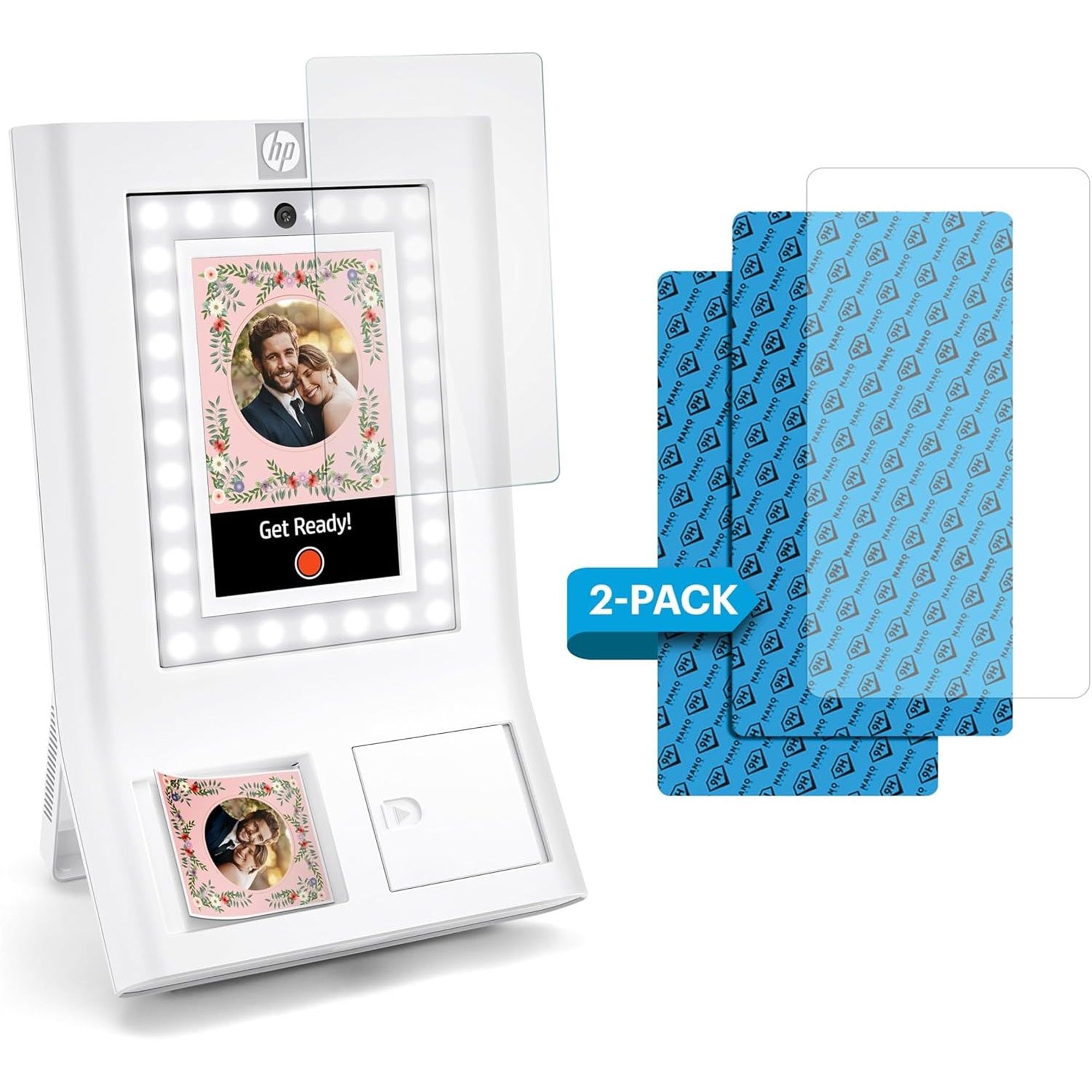 HP Sprocket Photobooth Screen Protector, 9H High-Transparency, Scratch-Resistant Screen Protector