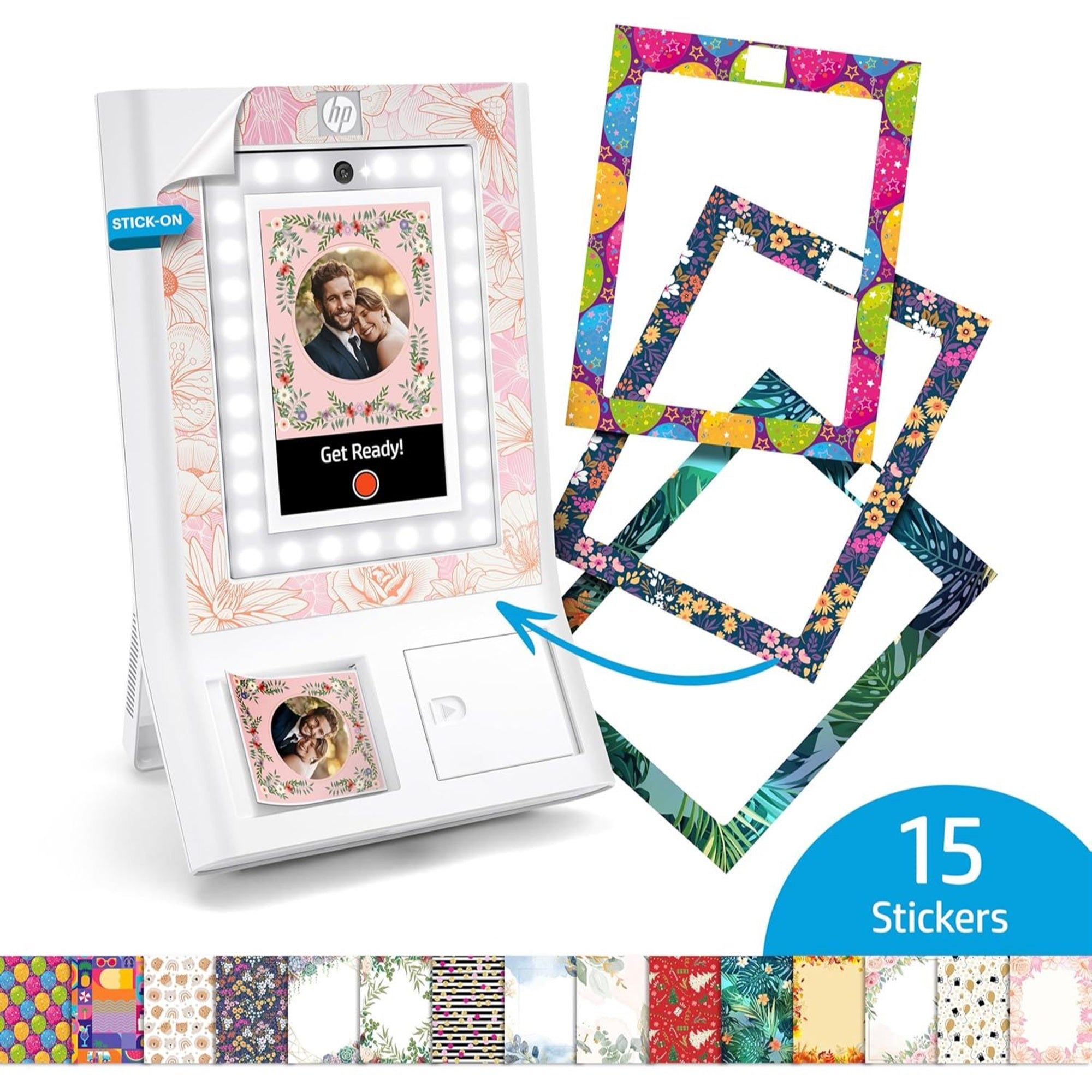 HP Decorative Stickers Frames, Custom Adhesive Frame Stickers Only for the HP Sprocket Photobooth