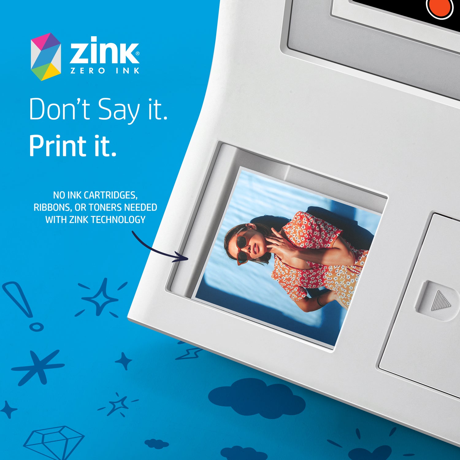 HP Sprocket 3.5 x 4.25” Zink Sticky-backed Photo Paper (20 Pack)  Compatible with HP Sprocket 3x4 Photobooth and Photo Printer